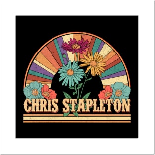 Chris Flowers Name Stapleton Personalized Gifts Retro Style Posters and Art